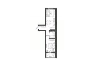 1-к квартира, вторичка, 41м2, 3/8 этаж