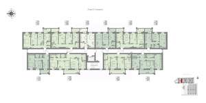 2-к квартира, строящийся дом, 45м2, 7/7 этаж