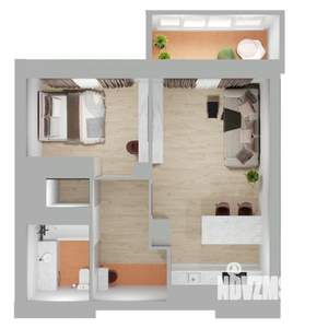 2-к квартира, вторичка, 51м2, 11/24 этаж