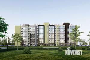 1-к квартира, строящийся дом, 40м2, 1/8 этаж