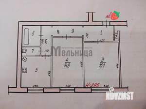 2-к квартира, вторичка, 54м2, 3/7 этаж