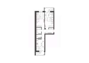 2-к квартира, строящийся дом, 61м2, 11/19 этаж