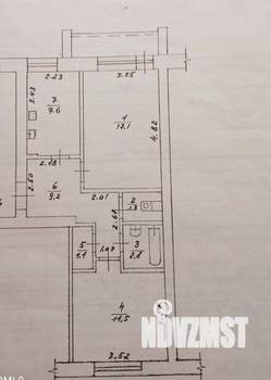 2-к квартира, вторичка, 51м2, 5/5 этаж
