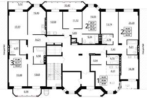 2-к квартира, сданный дом, 69м2, 2/7 этаж