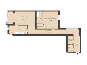 2-к квартира, вторичка, 112м2, 11/11 этаж