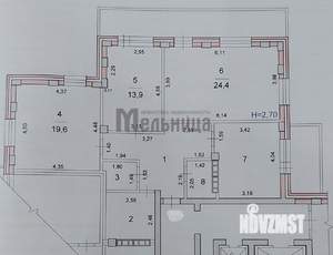 3-к квартира, вторичка, 97м2, 6/16 этаж