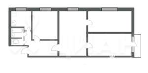 4-к квартира, вторичка, 63м2, 2/5 этаж