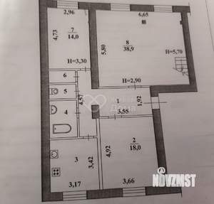 3-к квартира, вторичка, 18м2, 4/4 этаж