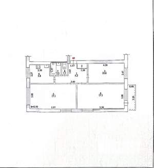 3-к квартира, вторичка, 61м2, 5/5 этаж