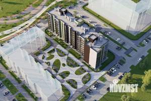 1-к квартира, строящийся дом, 34м2, 8/9 этаж