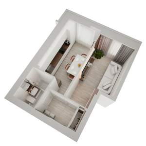 1-к квартира, вторичка, 36м2, 2/3 этаж