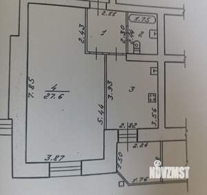 1-к квартира, вторичка, 50м2, 9/10 этаж