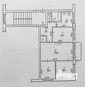 4-к квартира, вторичка, 58м2, 2/5 этаж
