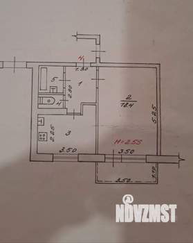1-к квартира, вторичка, 35м2, 1/16 этаж