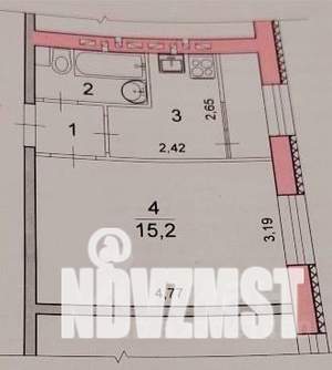 1-к квартира, вторичка, 25м2, 2/7 этаж