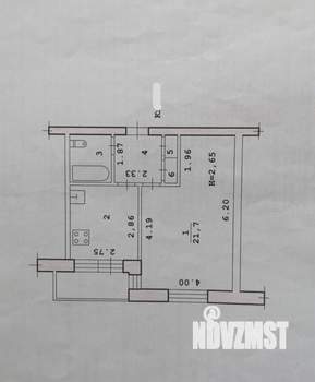 1-к квартира, вторичка, 40м2, 8/9 этаж