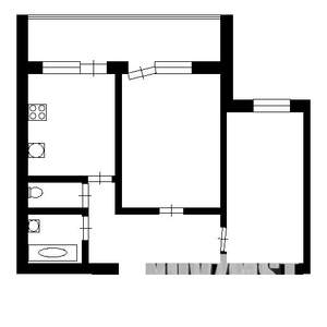 2-к квартира, вторичка, 52м2, 6/9 этаж