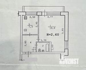 1-к квартира, вторичка, 36м2, 6/9 этаж