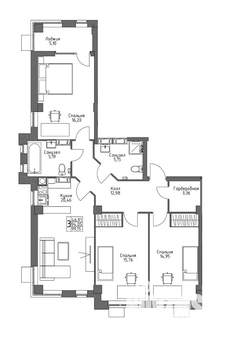 Студия квартира, вторичка, 99м2, 5/10 этаж