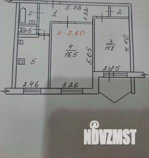 2-к квартира, вторичка, 51м2, 4/9 этаж