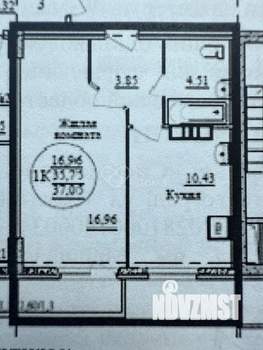1-к квартира, вторичка, 36м2, 14/20 этаж