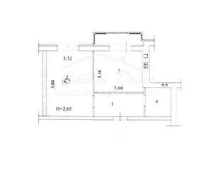 1-к квартира, вторичка, 38м2, 4/5 этаж