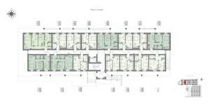 3-к квартира, строящийся дом, 56м2, 1/7 этаж