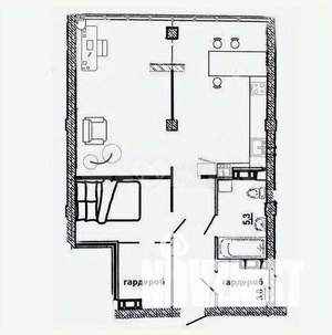 1-к квартира, вторичка, 65м2, 11/17 этаж