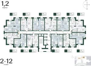 1-к квартира, вторичка, 44м2, 5/24 этаж