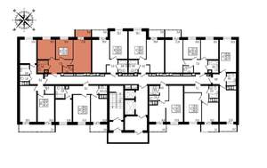2-к квартира, вторичка, 55м2, 9/16 этаж