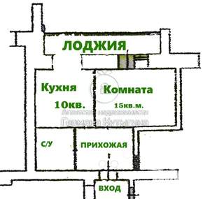 1-к квартира, вторичка, 38м2, 4/16 этаж