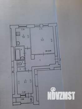 2-к квартира, вторичка, 47м2, 3/5 этаж
