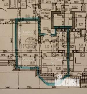 1-к квартира, вторичка, 38м2, 3/16 этаж