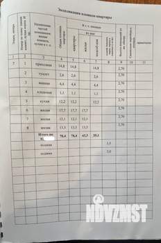 3-к квартира, вторичка, 78м2, 7/16 этаж
