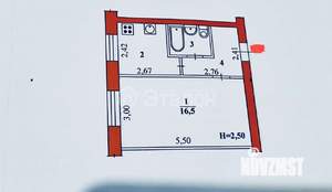 1-к квартира, вторичка, 29м2, 1/9 этаж