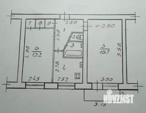 2-к квартира, вторичка, 44м2, 4/5 этаж