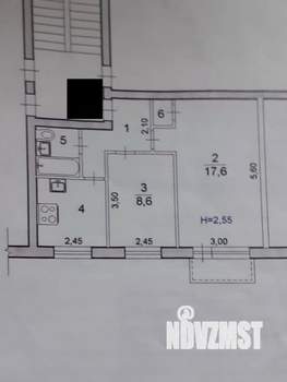 2-к квартира, вторичка, 41м2, 2/5 этаж