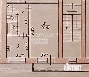 1-к квартира, вторичка, 31м2, 7/9 этаж
