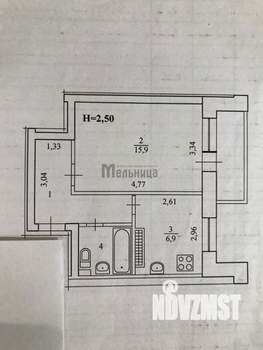 1-к квартира, вторичка, 35м2, 8/10 этаж