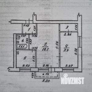 2-к квартира, вторичка, 44м2, 2/4 этаж