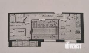 2-к квартира, вторичка, 57м2, 8/9 этаж