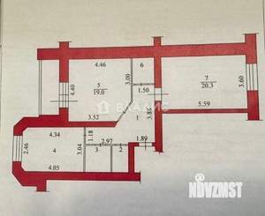 2-к квартира, вторичка, 71м2, 5/9 этаж