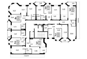 3-к квартира, сданный дом, 73м2, 4/7 этаж