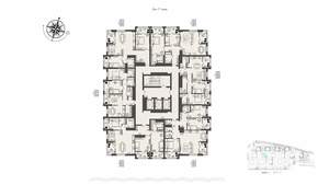 2-к квартира, вторичка, 79м2, 17/17 этаж