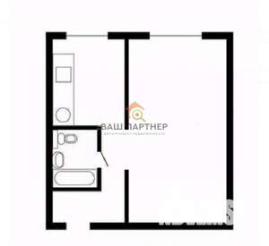 1-к квартира, вторичка, 33м2, 9/9 этаж