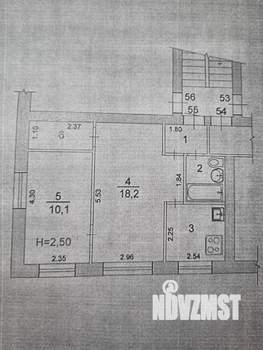 2-к квартира, вторичка, 42м2, 4/5 этаж