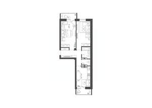 2-к квартира, строящийся дом, 61м2, 14/19 этаж
