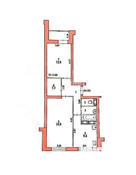 2-к квартира, вторичка, 58м2, 6/14 этаж