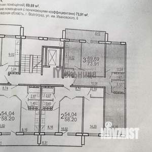 3-к квартира, вторичка, 70м2, 6/10 этаж