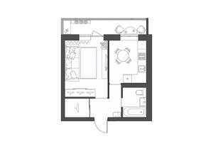 1-к квартира, строящийся дом, 34м2, 7/9 этаж